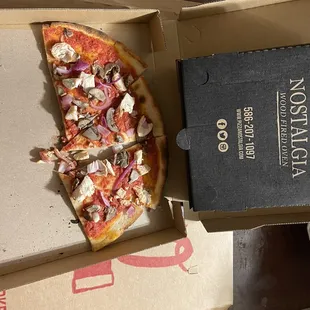 Nasty cardboard pizza gluten free first time trying was barley any sauce and tasted like feet