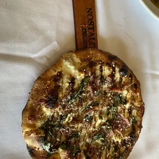 Snow White Pizza with Prosciutto and Italian Sausage
