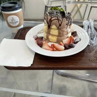 Nutellamisu mousse soufflé pancake