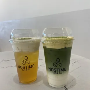 sea salt jasmine and egg matcha latte