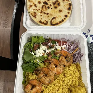 Shrimp Souvlaki Platter