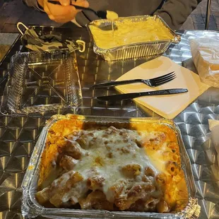 Cheese Tortellini Pasta and Baked Rigatoni Pasta