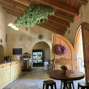 Inside. No reservation needed for parties of 3 or less