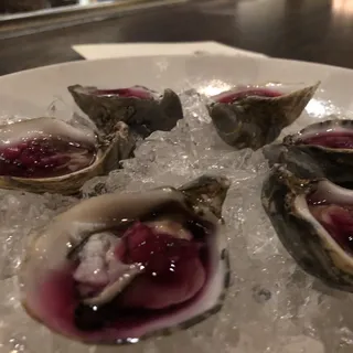 Shigoku oysters raw on the half shell*