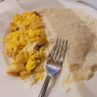 Lobster Egg Scrable and Grits