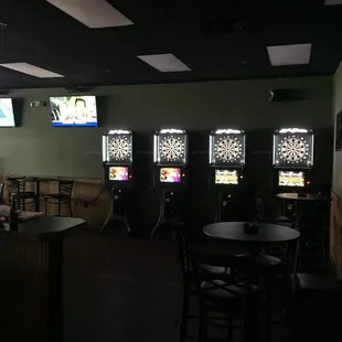 a row of video game machines