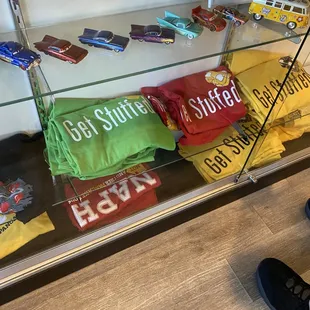 Shirts at the front