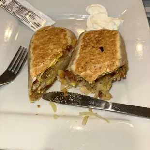 Breakfast Burrito w/bacon