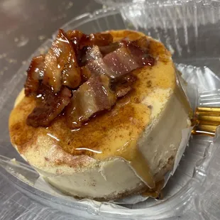 a close up of a dessert