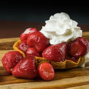 waffles, food