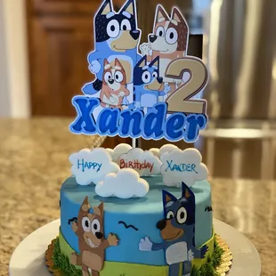a birthday cake for a 2 year old boy