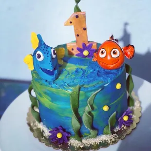 a birthday cake for a little boy