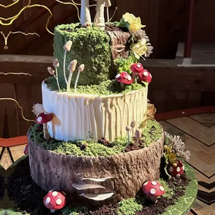 Mushroom wedding cake