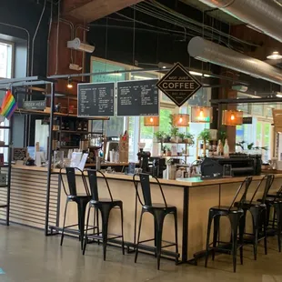 Coffee bar inside the public market