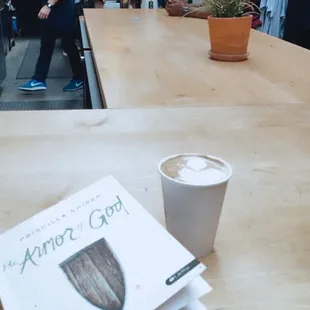 Almond milk latte
