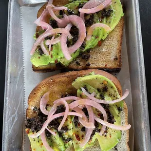 Avocado Toast on Gluten Free Bread