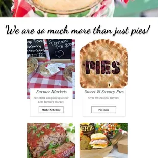 Not Just Pies other offerings (1 of 2)