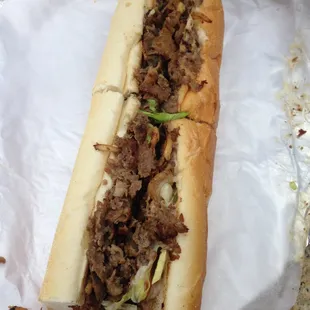 Good looking cheesesteak