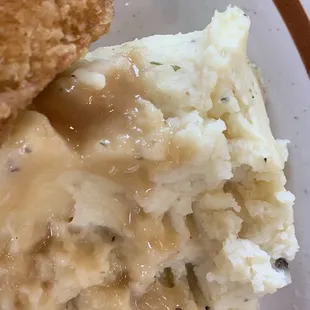 They make legit scratch made mashed potatoes with gravy