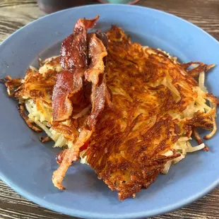 Side of Hash browns and side of bacon