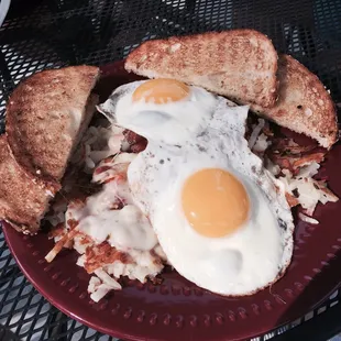 Bacon tomato onion mess.   This was great!
