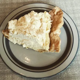 Coconut cream pie.