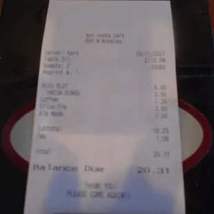 Final tab - lunch #1.