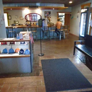 View looking inside from the front entryway.