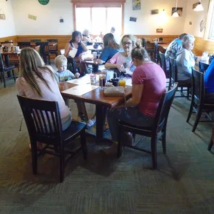 The main dining room on the left (north) side.