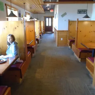 The back dining room on the left (north) side.