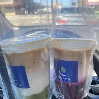 Red Dragon Fruit Latte