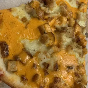 a slice of cheese pizza