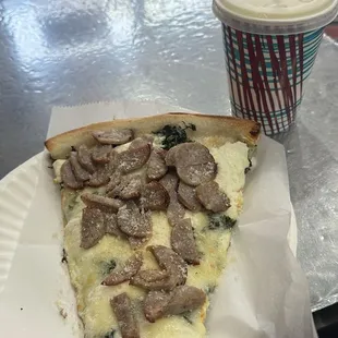 Green Slice with sausage