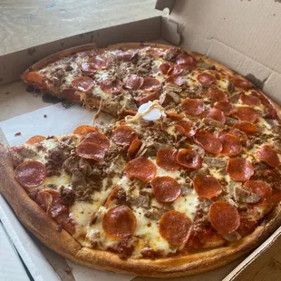 Stuffed Meat Pizza