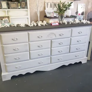 Farmhouse style refinished dresser