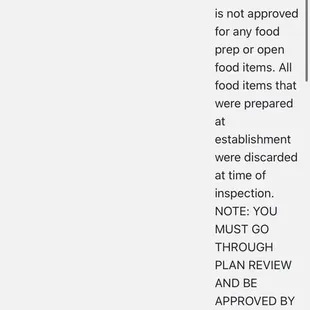 Serious health code violations