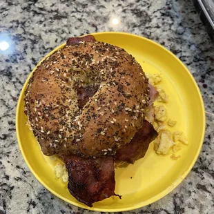 Finished sandwich ready to eat