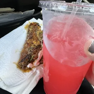 Parmesan Taco with Kool-Aid