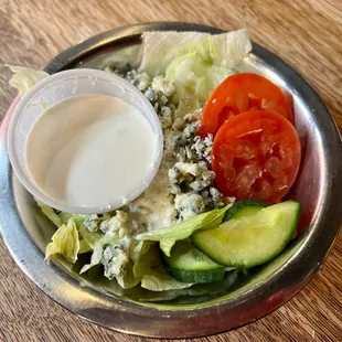Side Salad with Blue Cheese!