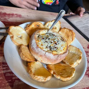 Seafood Dip Bread Bowl
