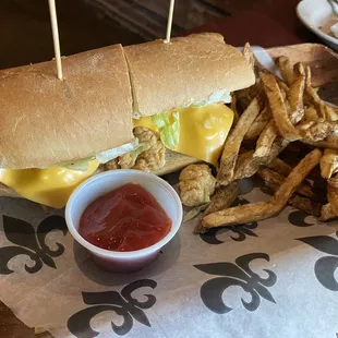 Fried Eggplant Po Boy