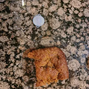 a pastry in a plastic bag
