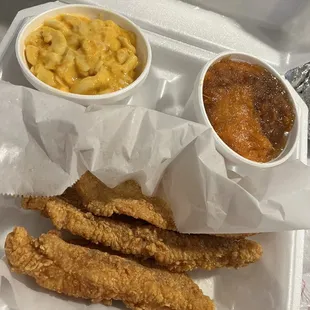 Catfish, Mac and yams