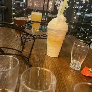 Granny Smith Boozy Shake and Beer
