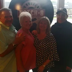 a group of people posing for a picture