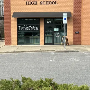 the front of a rock&apos;n roll high school