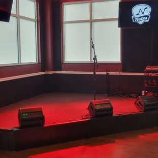 The stage