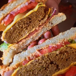 Moroccan-style burger.