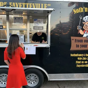 Food truck and owner, Bruce