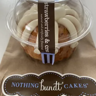 Strawberries and cream Bundt cake